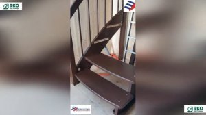 Русская лестница. Доработка готовой деревянной лестницы. Покраска.