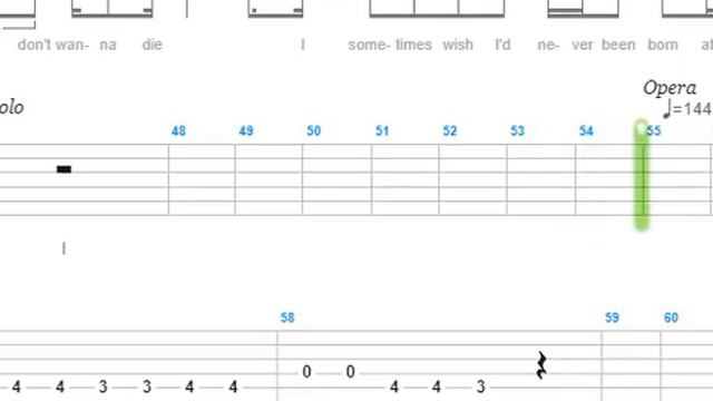 Queen   Bohemian Rhapsody Guitar Tab with lyrics   JHBaez смотреть онлайн