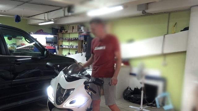 Тюнинг оптики мотоцикла Suzuki Hayabusa смотреть онлайн