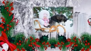 БЕЛЫЕ БЕЛЫЕ В ДЕКАБРЕ...Детский фото заменяемый проект