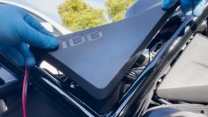 Honda Rebel 1100 Battery install area and tender install