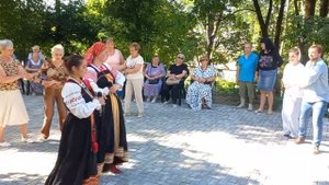 Народно-бытовой танец на мотив "Коробейники".Мастер-класс.Центр народного творчества.Смоленск.