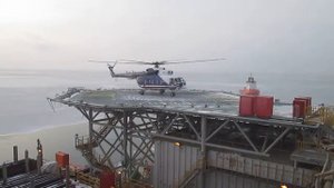 Копия видео Платформа "ОРЛАН". Садится вертолёт 2014г.