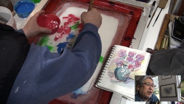 Printmaking: Monotype Silkscreen Demonstration смотреть онлайн