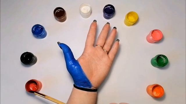 СЕМЬЯ пальчиков Песенка про пальчики для малышей на русском. Разноцветные пальчики
