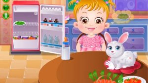 мультик для детей малышка Хейзел уход за кроликом прохождение игры для детей