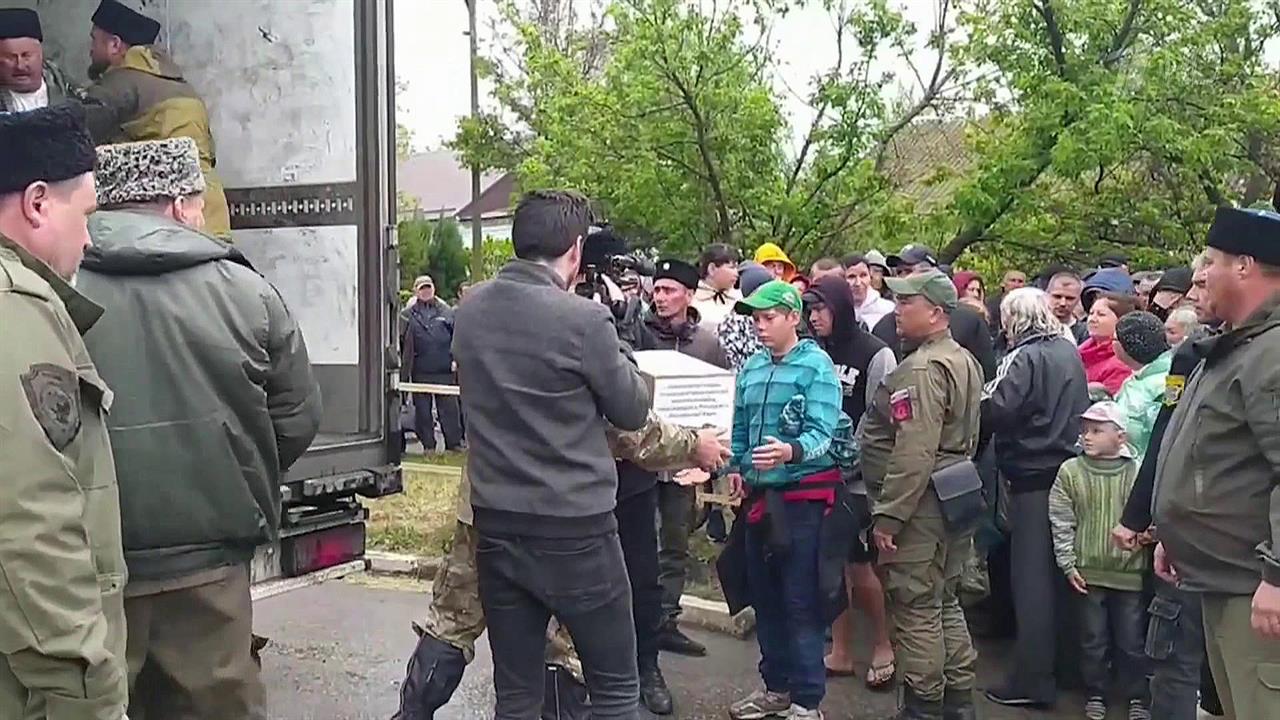 Большую партию гуманитарной помощи доставили в Мелитопольский район Запорожской области