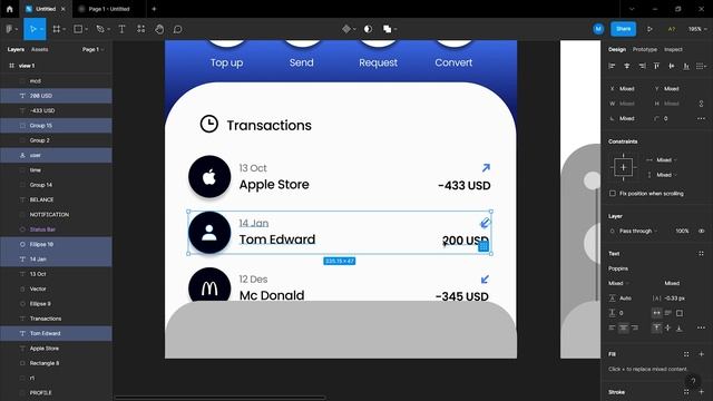 How to make a Mobile Banking UI Design Application in Figma | Figma Tutorial смотреть онлайн
