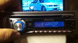 Pioneer DEH-P3950MP настройка часов и скрытые настройки эквалайзера
