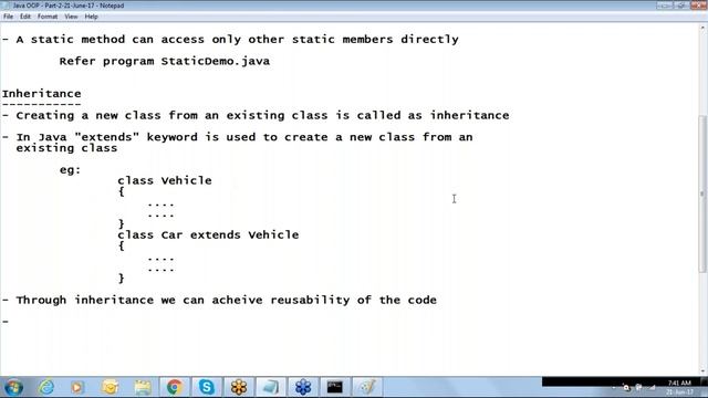 Core Java Tutorial for Beginners |Session - 11| Java OOP | static keyword |  Inheritance in Java