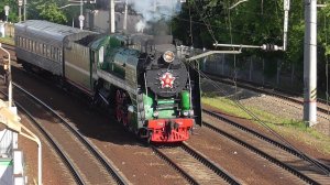 Паровоз П36-0110. Сообщением Москва-Тула