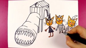 Горка-пожиратель и три кошары учимся рисовать в реальной жизни