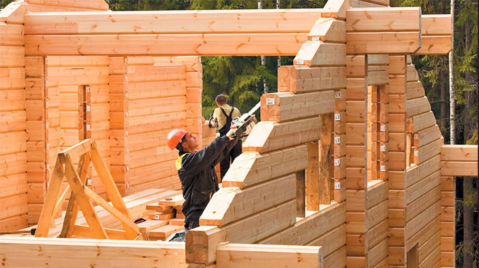 Невероятно быстрый способ строительства деревянного дома часть 2 - Готовый деревянный дом за 1 день