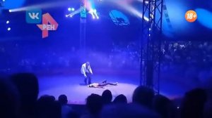 Гимнастка упала во время выступления