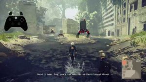 NieR:Automata™ PC/60fps gamepad display JP dub/ENG subtitle gameplay 2