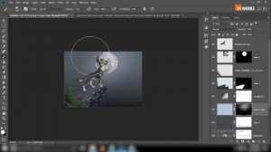 THE WOLF || Photoshop Manipulation Tutorial || Dark & Creative Moon Light || Ds works #photoshop