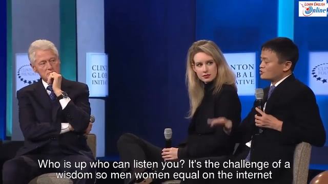 Learn English with President Clinton and Billionaire Jack Ma Talk Show - English Subtitles смотреть онлайн