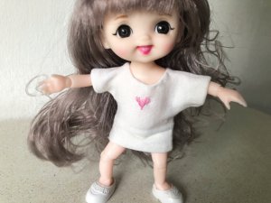 Как сшить футболку на куклу Adollya 16 см с АлиЭкспресс AliExpress