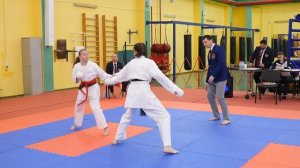Карате сётокан. Краевые соревнования по карате ВБЕ. 12 декабря 2021. Девочки 11 лет. Кумите - 03.
