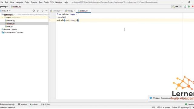 Sliders With TKinter - Python Tkinter GUI Tutorial | Sliders In Tkinter Using Scale()