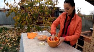 В тыкве сладкий плов