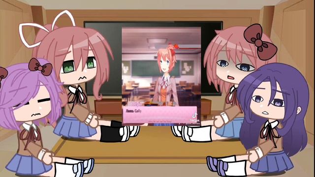 ~Реакция доки доки литературный клуб на Саëри~ смотреть онлайн