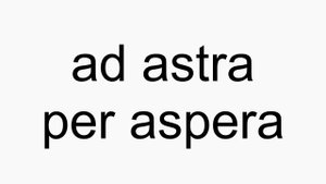 How to pronounce ad astra per aspera