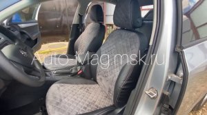 Чехлы на Шкоду Октавия А7 с алькантарой | Фабрика Автопилот | Установка с выездом мастера