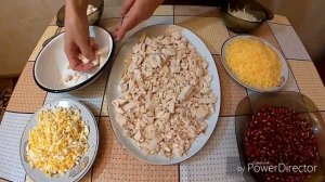 Салат с курицей и ГРАНАТОМ ( ШЕДЕВР)