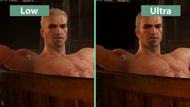 Детальное сравнение низких и ультра-настроек в The Witcher 3: Wild Hunt смотреть онлайн
