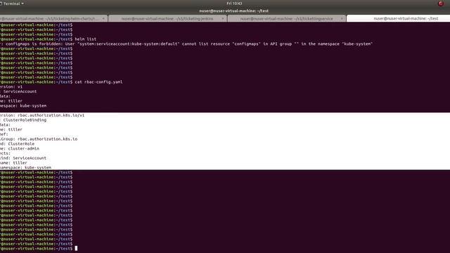 helm Error: User "system:serviceaccount:kube-system:default" cannot list resource in API group смотреть онлайн