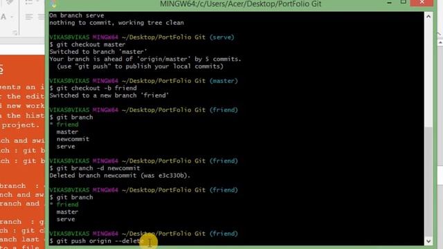 Git branches and branch related commands (Hindi)