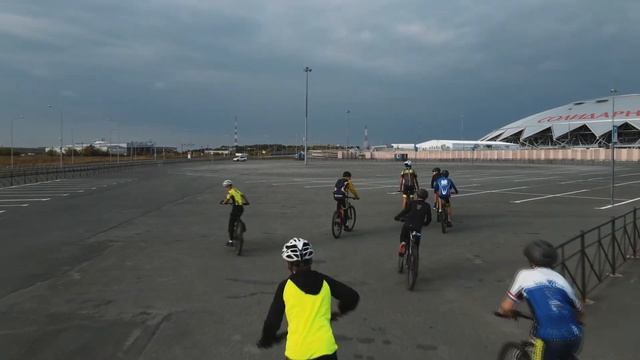 Тренировка школы олимпийского резерва по велоспорту. Самара 2021