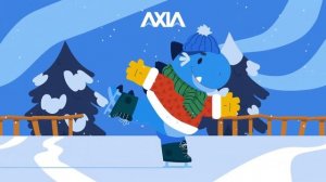 AXIA Coin Dino Collection - Ice-Skating Dino