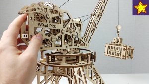 Модели из Дерева Wood Trick Как сделать деревянный КРАН и Мотоцикл