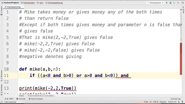 Python Practice Series 26 | Beginners | Level 1 | Basic | Mike Give & Takes Money |Programming Code