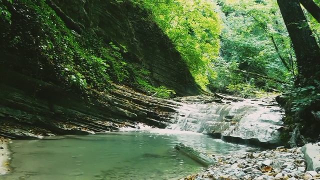 Звуки природы. Водоскат в живописном горном ущелье. Журчание воды для релаксации, сна и отдыха 1,5 смотреть онлайн
