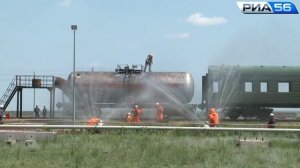 Оренбург. Учения МЧС на полигоне ВНИИПО. 05.06.2015