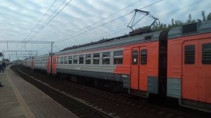 Коломна. Электричка ЭД4М-0288 на платформе «Коломна». 11 сентября 2021