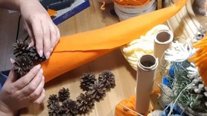Осенняя ёлочка топотушка своими руками для школьной выставки.