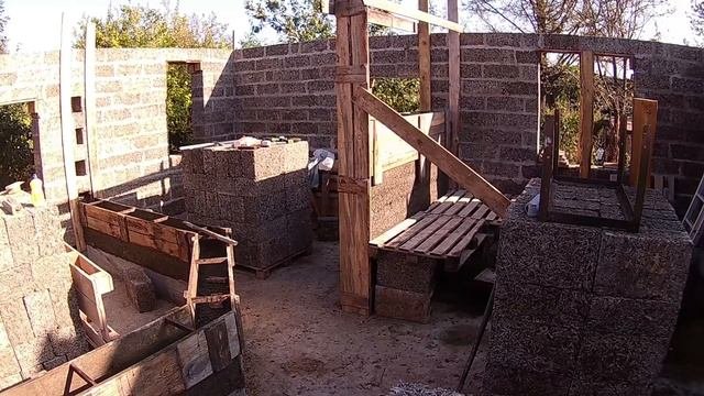 Арболит-монолит - продолжение \\ В деревню!
