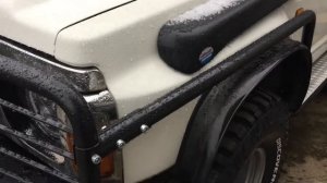 Установка дополнительного оборудования на Nissan Patrol Y60. Первый снег.