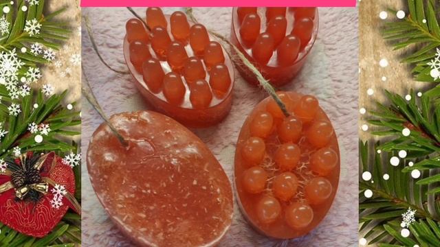 ?Делаю массажное мыло-скраб с люфой! ??Сахарные скрабы для тела??Готовим НОВОГОДНИЕ ПОДАРКИ!?☃️? смотреть онлайн