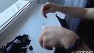 Перетяжка стоек алькантарой своими руками