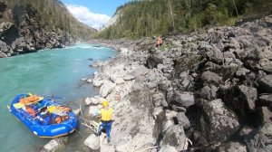 Алтай август 2023 сплав Катунь пошли смотреть порог Аккемский прорыв