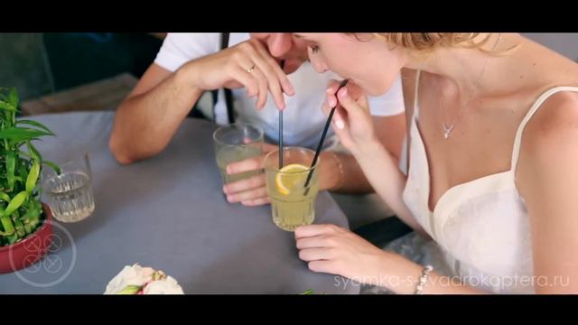 Съёмка свадьбы с воздуха - Профессиональная аэросъёмка