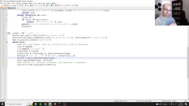 Chatbot with INFINITE MEMORY using OpenAI & Pinecone - GPT-3, Embeddings, ADA, Vector DB, Semantic смотреть онлайн