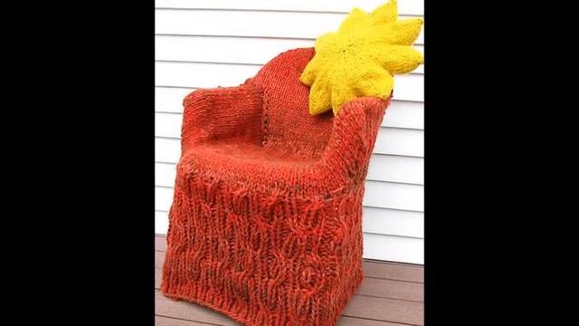 Очаровательные вязаные накидки на стул смотреть онлайн