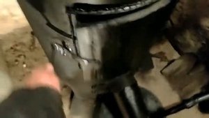 Буржуйка на отработке и дровах.