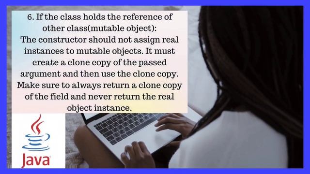 Immutable class in Java | Java Immutable class